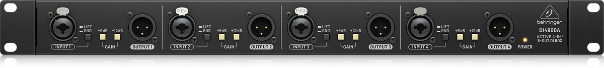 Behringer DI4800A 4Ch Active Di / Booster / Line ISO