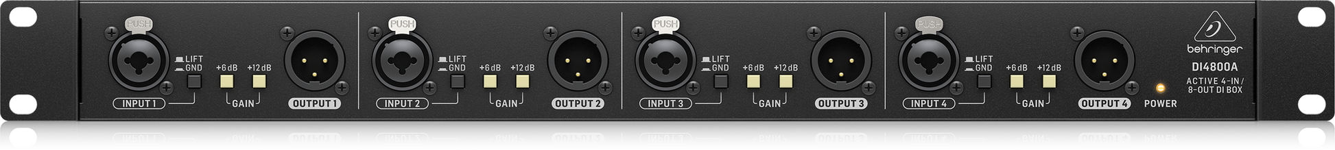 Behringer DI4800A 4Ch Active Di / Booster / Line ISO