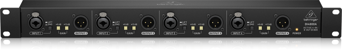 Behringer DI4800A 4Ch Active Di / Booster / Line ISO