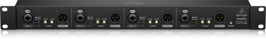 Behringer DI4800A 4Ch Active Di / Booster / Line ISO