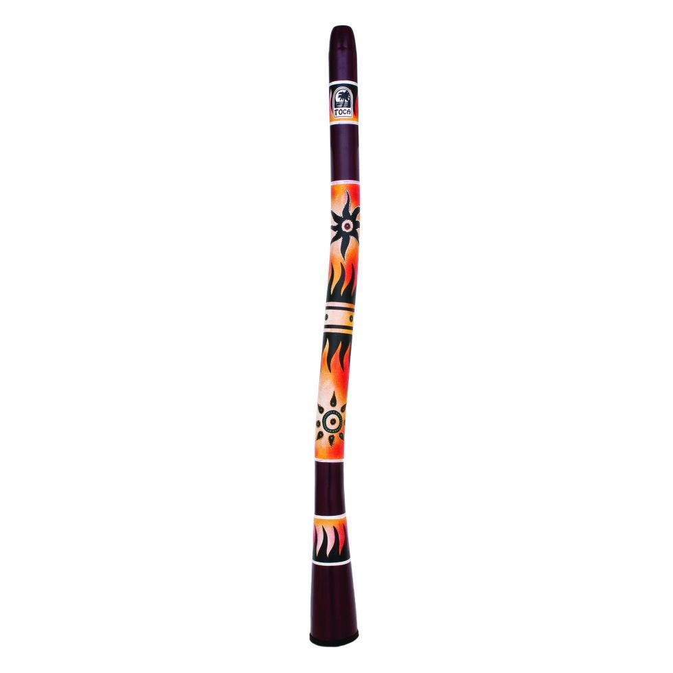 Toca Duro 50" Curved Didgeridoo - Tribal Sun
