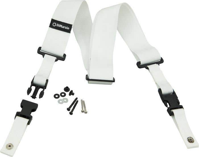 Dimarzio Clip-Lock Guitar Strap - White