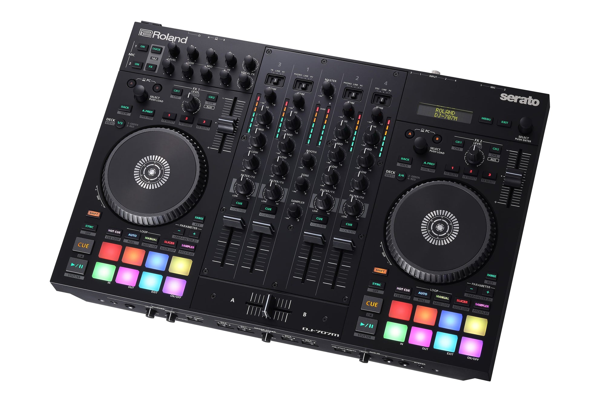 Roland DJ-707M Digital DJ Controller w/built-in Drum Machine