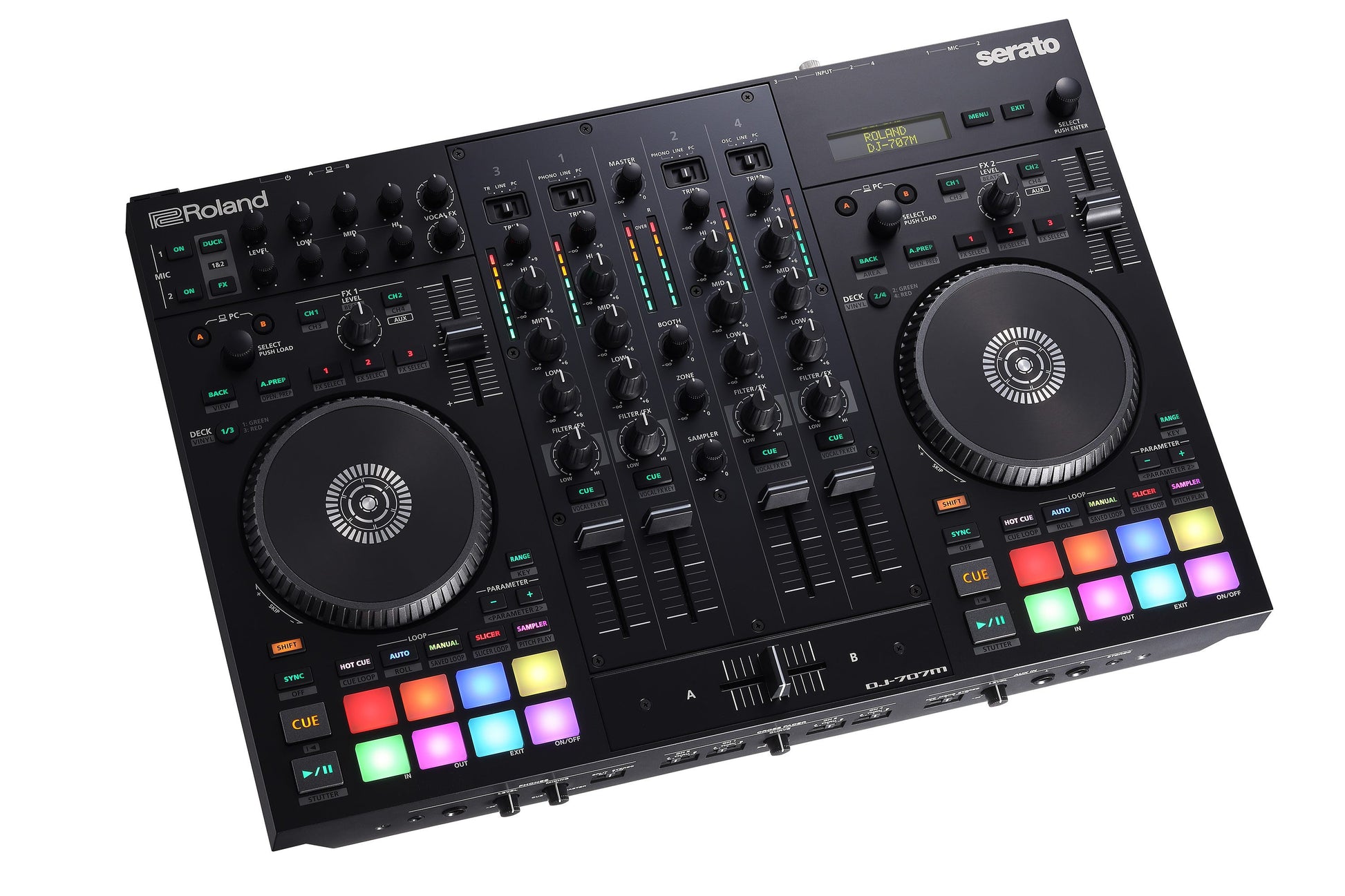 Roland DJ-707M Digital DJ Controller w/built-in Drum Machine