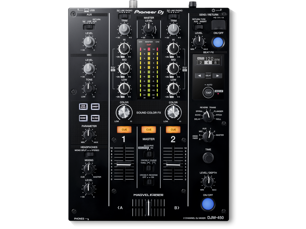 Pioneer DJM450 2 Channel DJ Mixer (DJM-450)