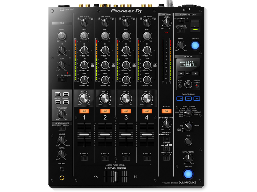 Pioneer DJM750MK2 4 Channel DJ Mixer