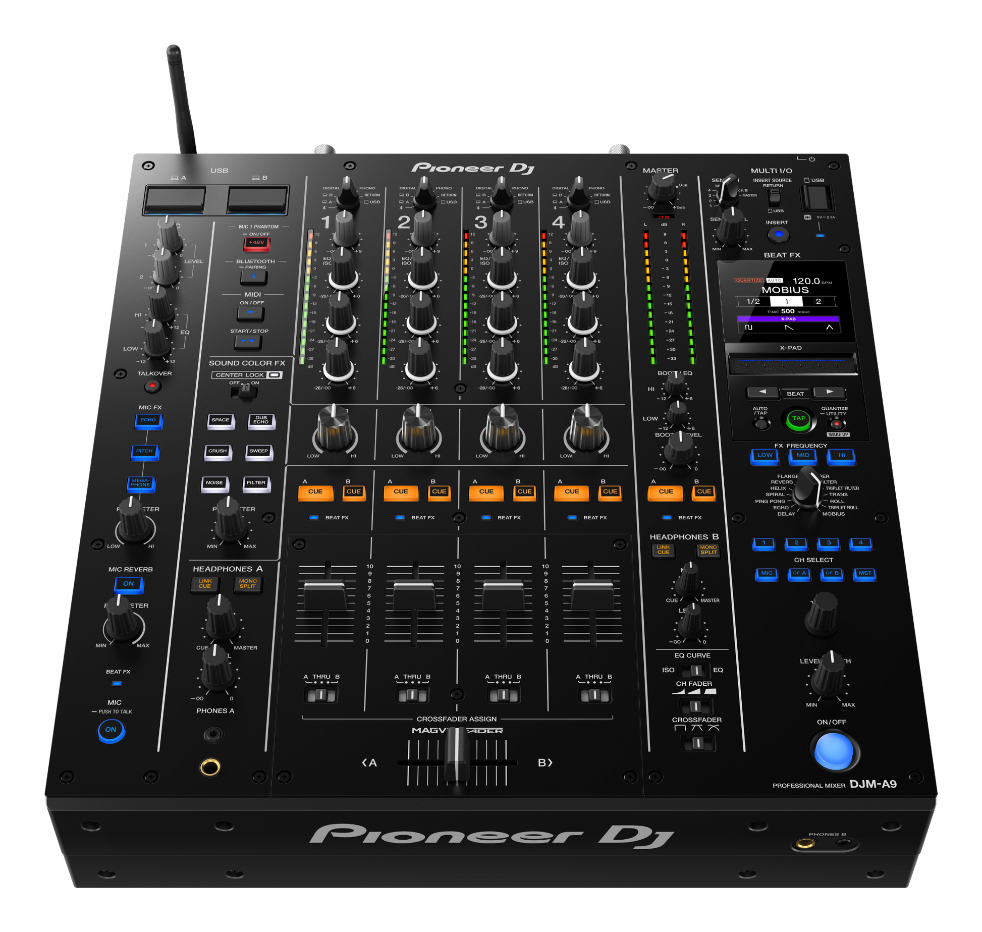 Pioneer DJ DJM-A9 Mixer w/Bluetooth - Black