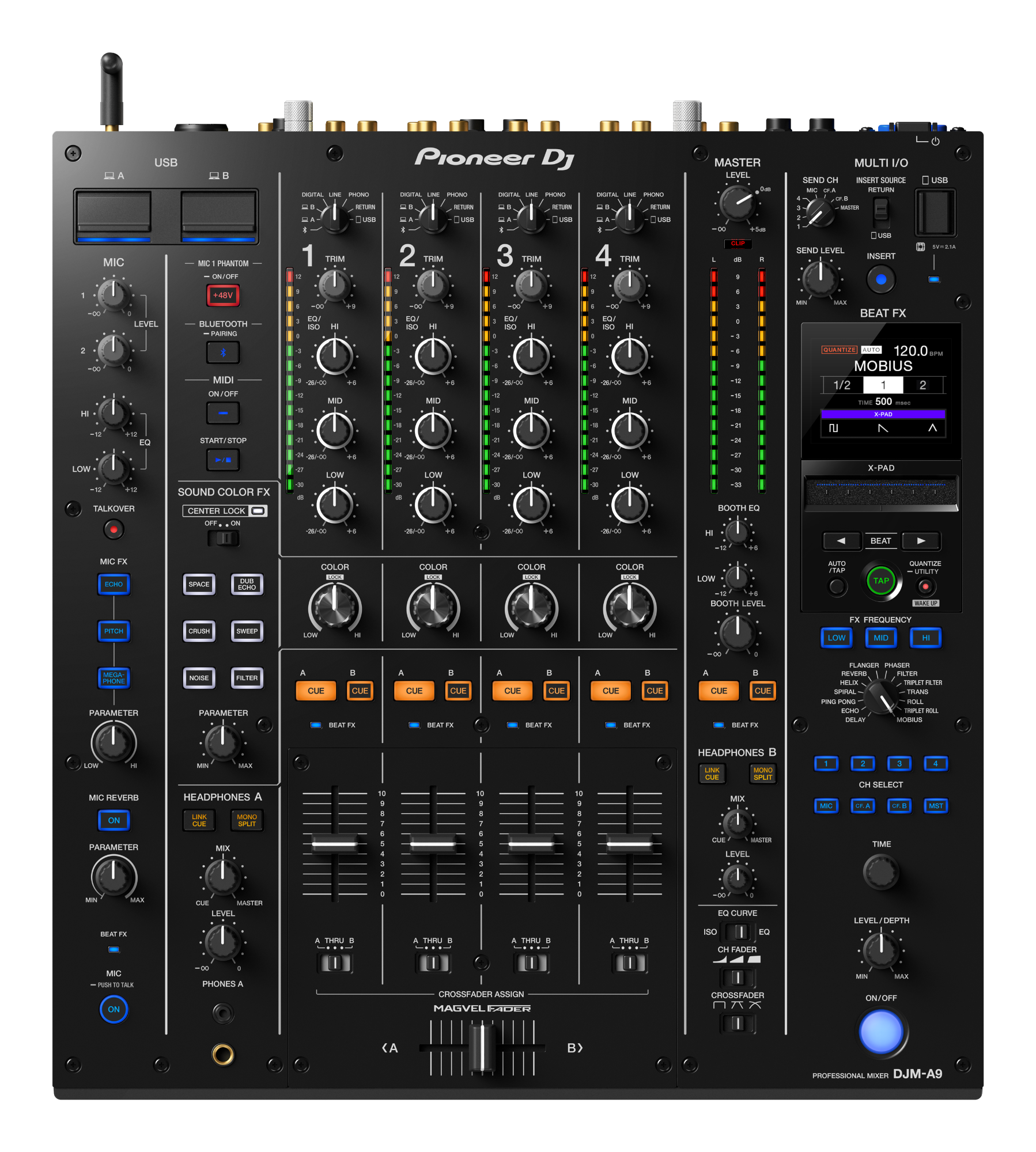 Pioneer DJ DJM-A9 Mixer w/Bluetooth - Black