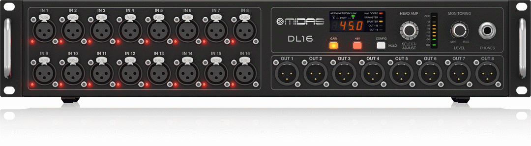 MIDAS DL16 Stage Box w/ Midas Preamps