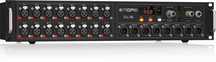 Midas DL16 Stage Box w/ Midas Preamps