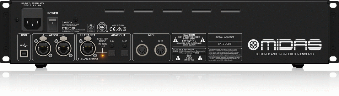 Midas DL16 Stage Box w/ Midas Preamps
