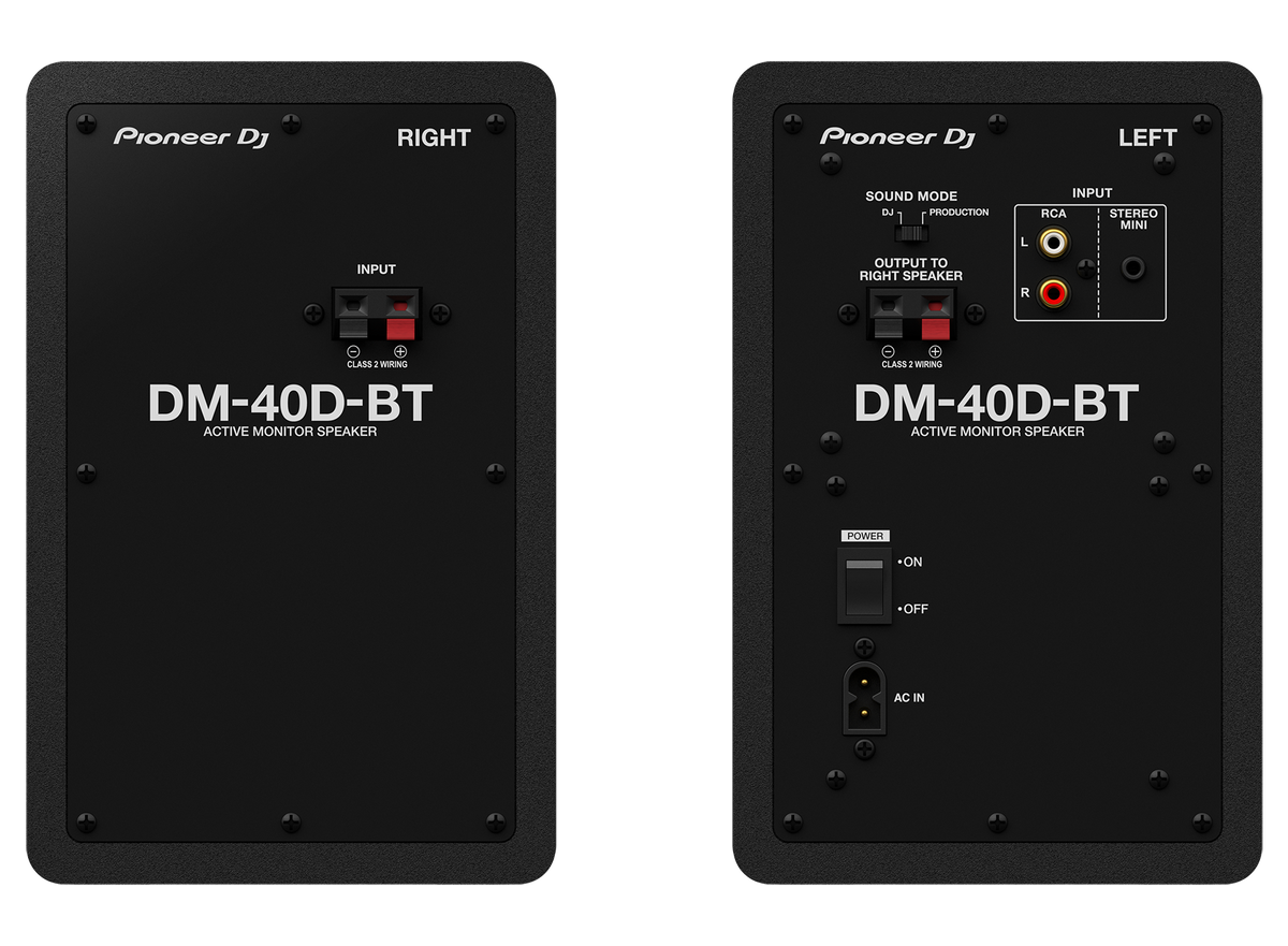 Pioneer DM-40DBT 4" Compact Monitor Speakers w/Bluetooth - Black