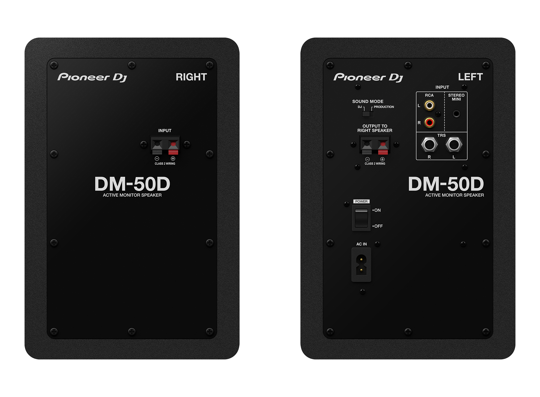 Pioneer DJ DM-50D 5in Desktop Monitor System - Black