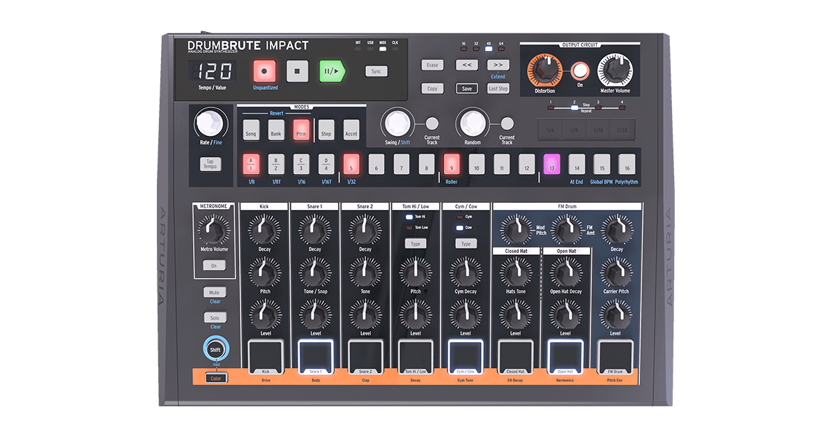 Arturia DrumBrute Impact Analog Drum Synth