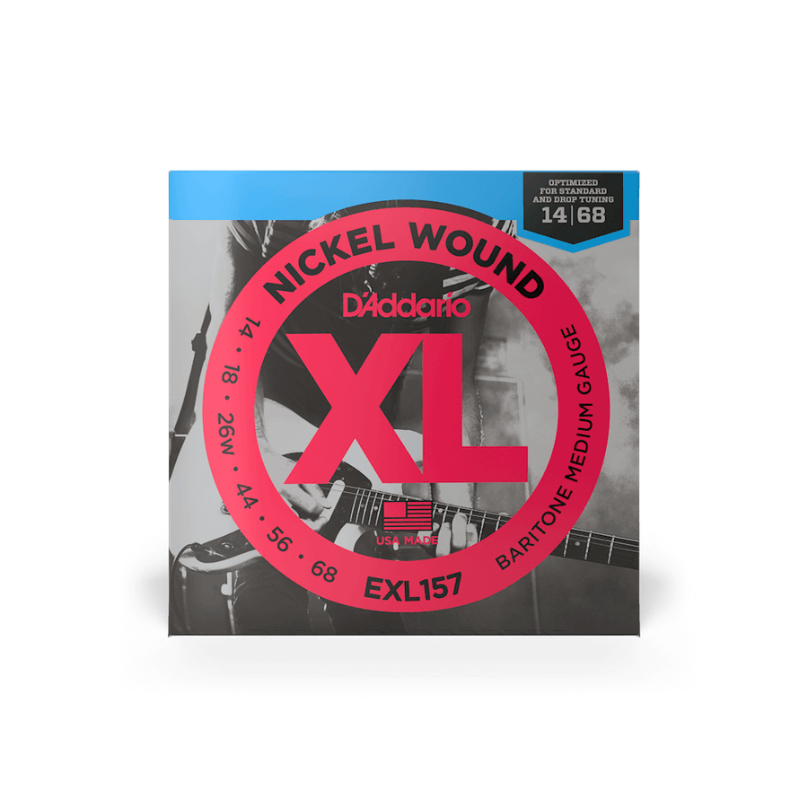 D'Addario Medium Baritone Guitar String Set - 14-68 (EXL157)