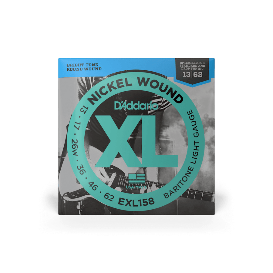 D'Addario Light Baritone Guitar String Set - 13-62 (EXL158)