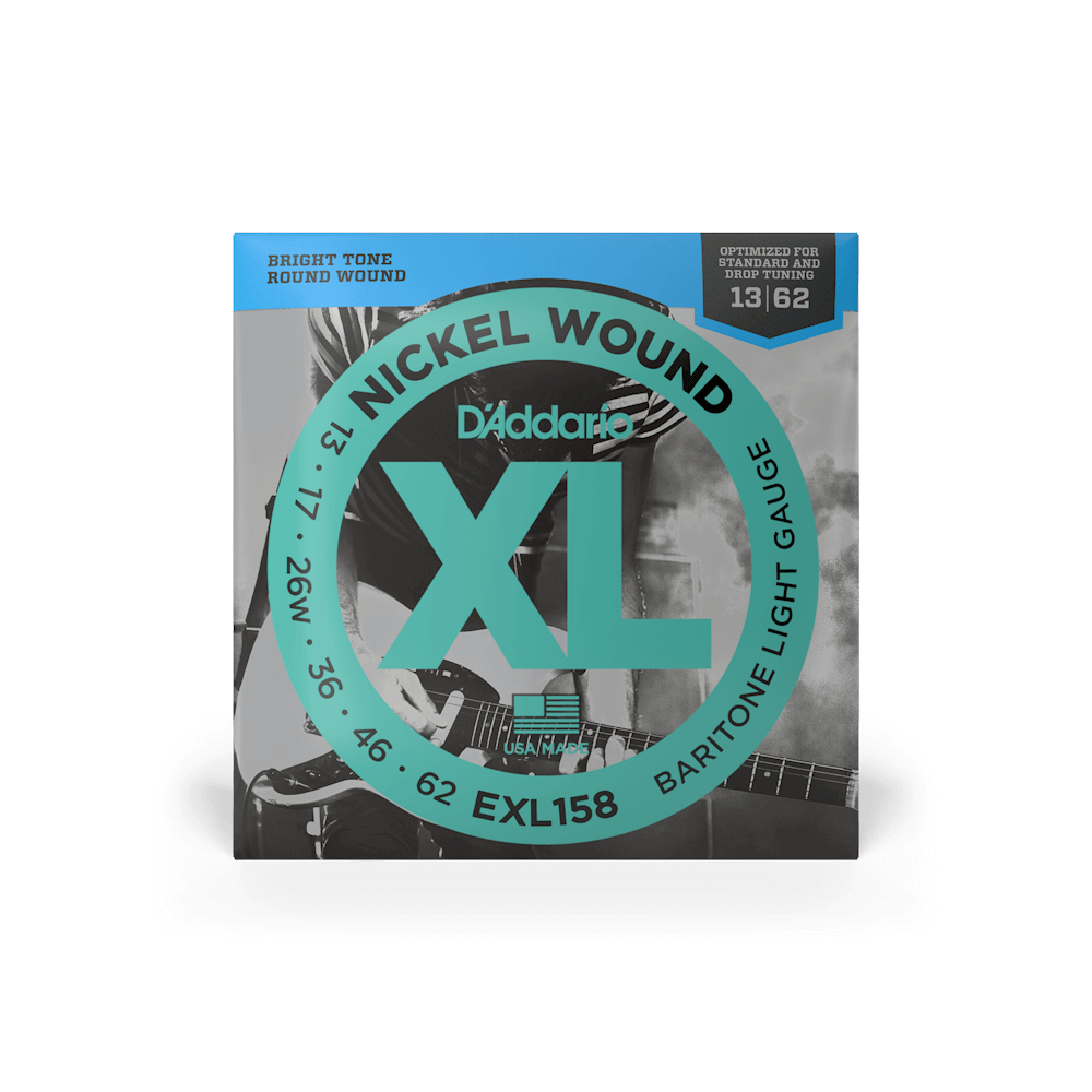 D'Addario Light Baritone Guitar String Set - 13-62 (EXL158)