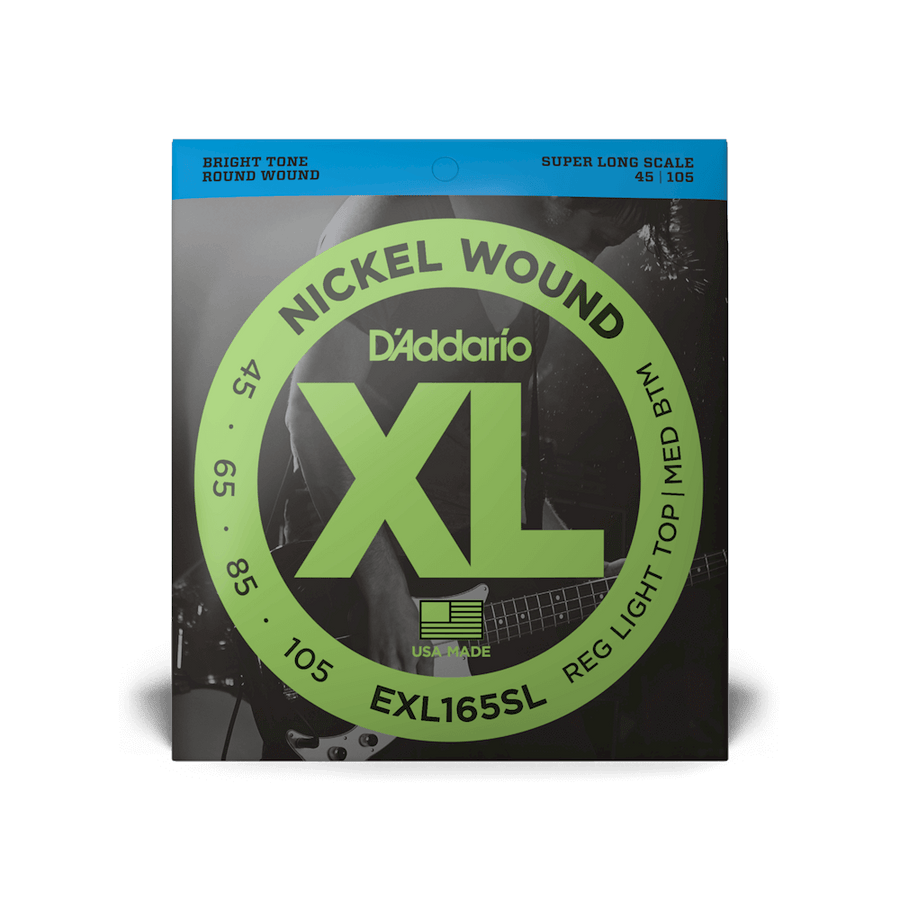 D'Addario EXL165SL 4-String Bass Set - Super Long - 45-105