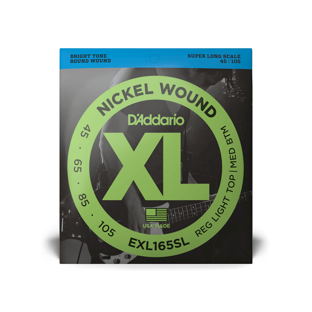 D'Addario EXL165SL 4-String Bass Set - Super Long - 45-105