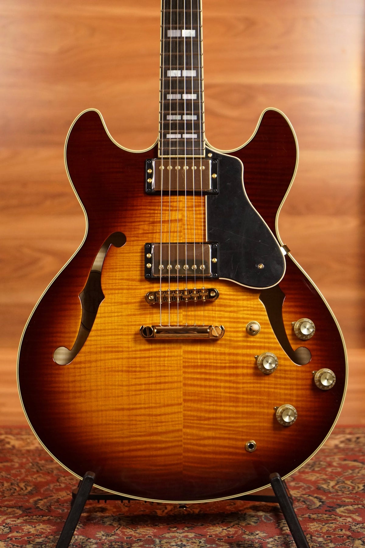 Yamaha SA2200 Handcrafted Semi Hollow Electric Guitar - Violin Sunburst (Made in Japan)