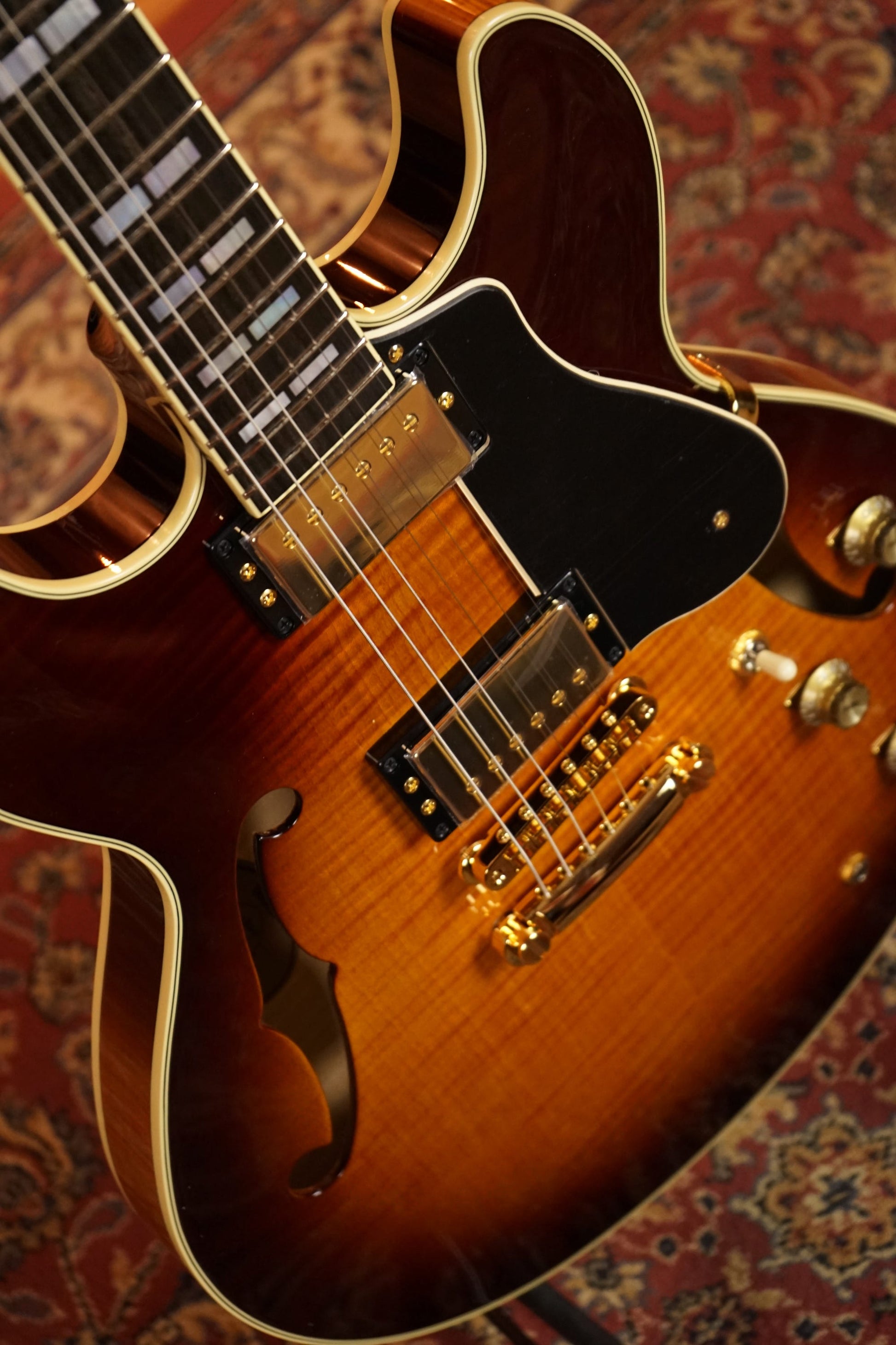 Yamaha SA2200 Handcrafted Semi Hollow Electric Guitar - Violin Sunburst (Made in Japan)