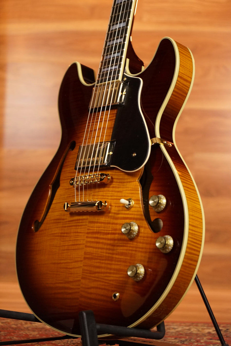 Yamaha SA2200 Handcrafted Semi Hollow Electric Guitar - Violin Sunburst (Made in Japan)