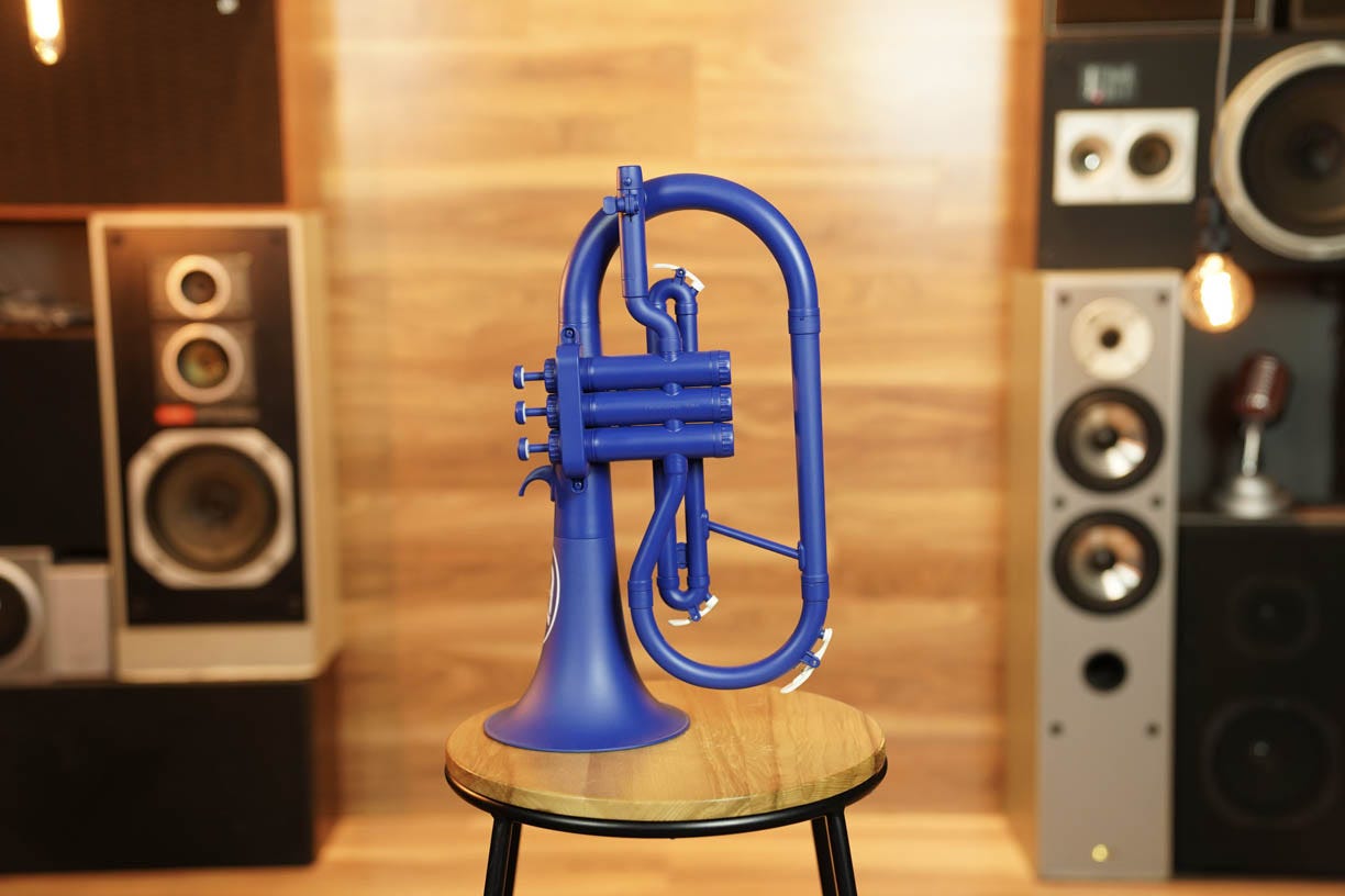 Zo Plastic Flugelhorn - Blue Blast
