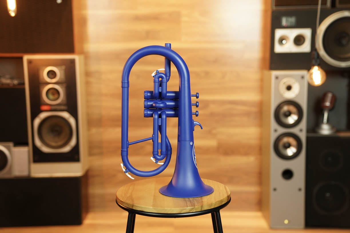 Zo Plastic Flugelhorn - Blue Blast