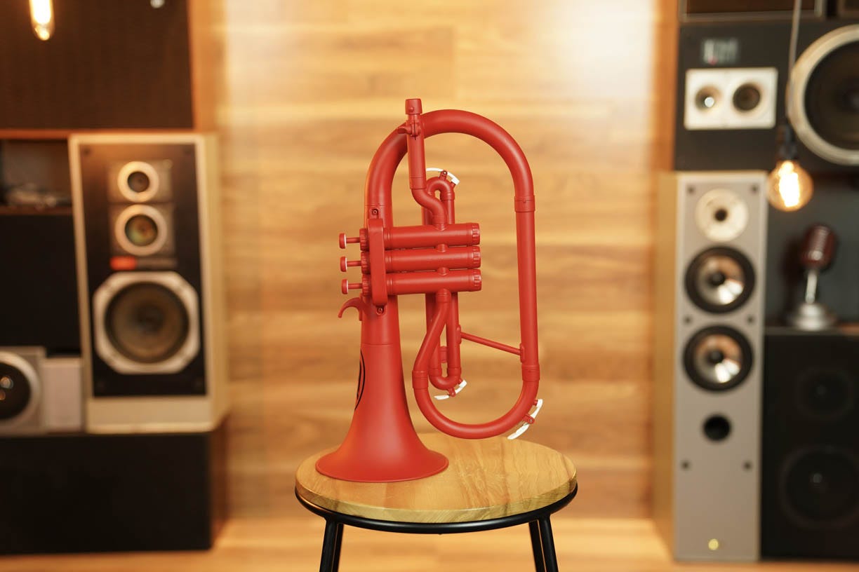 Zo Plastic Flugelhorn - Racing Red