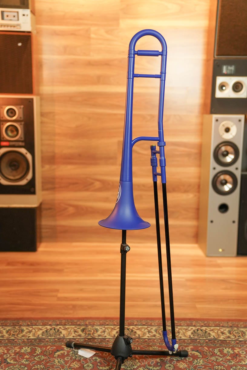 Zo Plastic Trombone - Blue Blast
