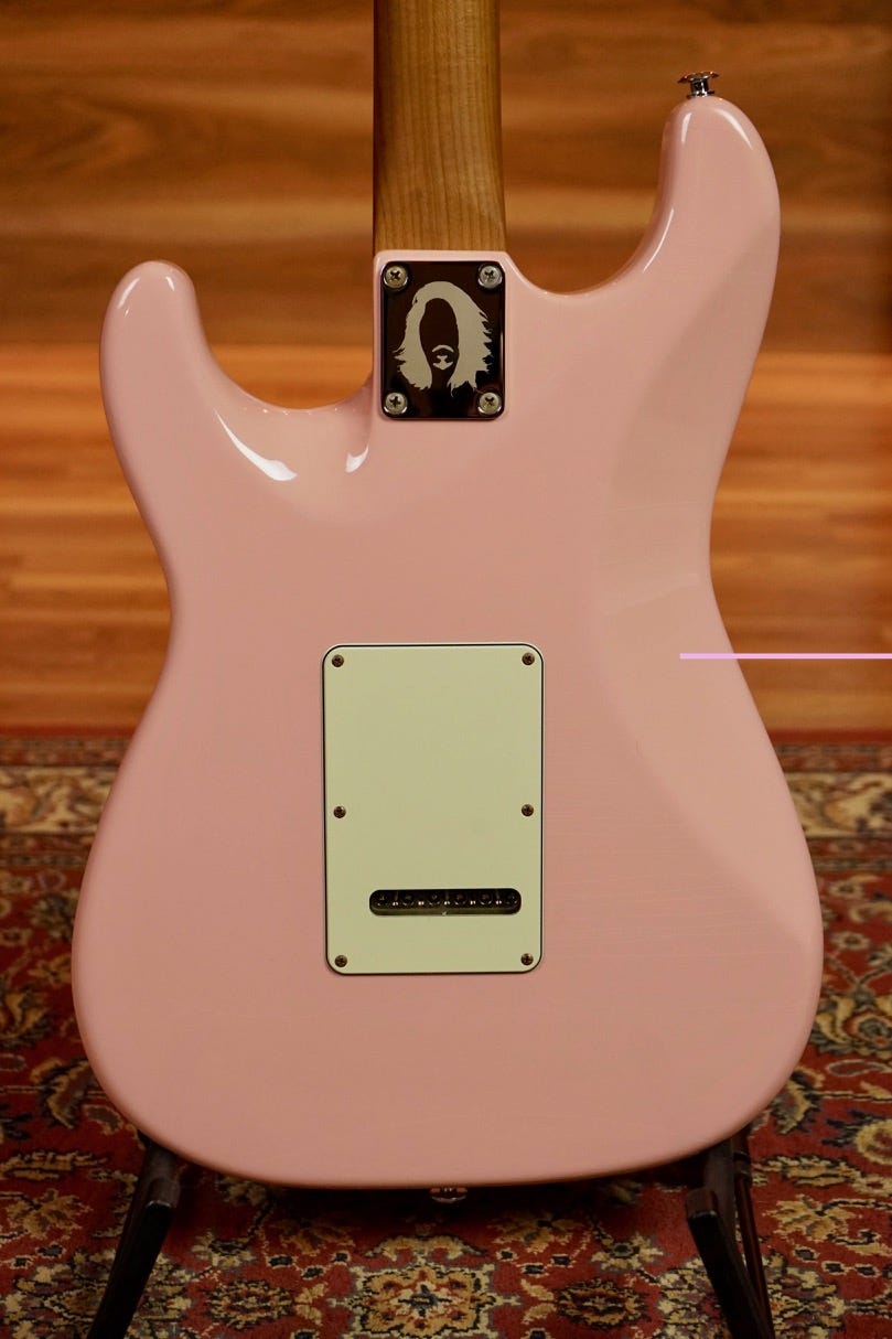 Suhr Mateus Asato Classic S Antique Signature Guitar - Shell Pink