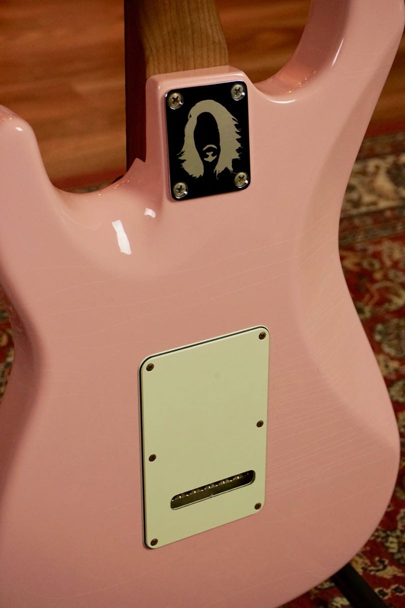 Suhr Mateus Asato Classic S Antique Signature Guitar - Shell Pink