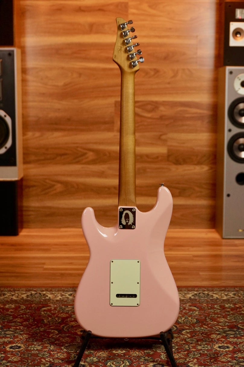 Suhr Mateus Asato Classic S Antique Signature Guitar - Shell Pink