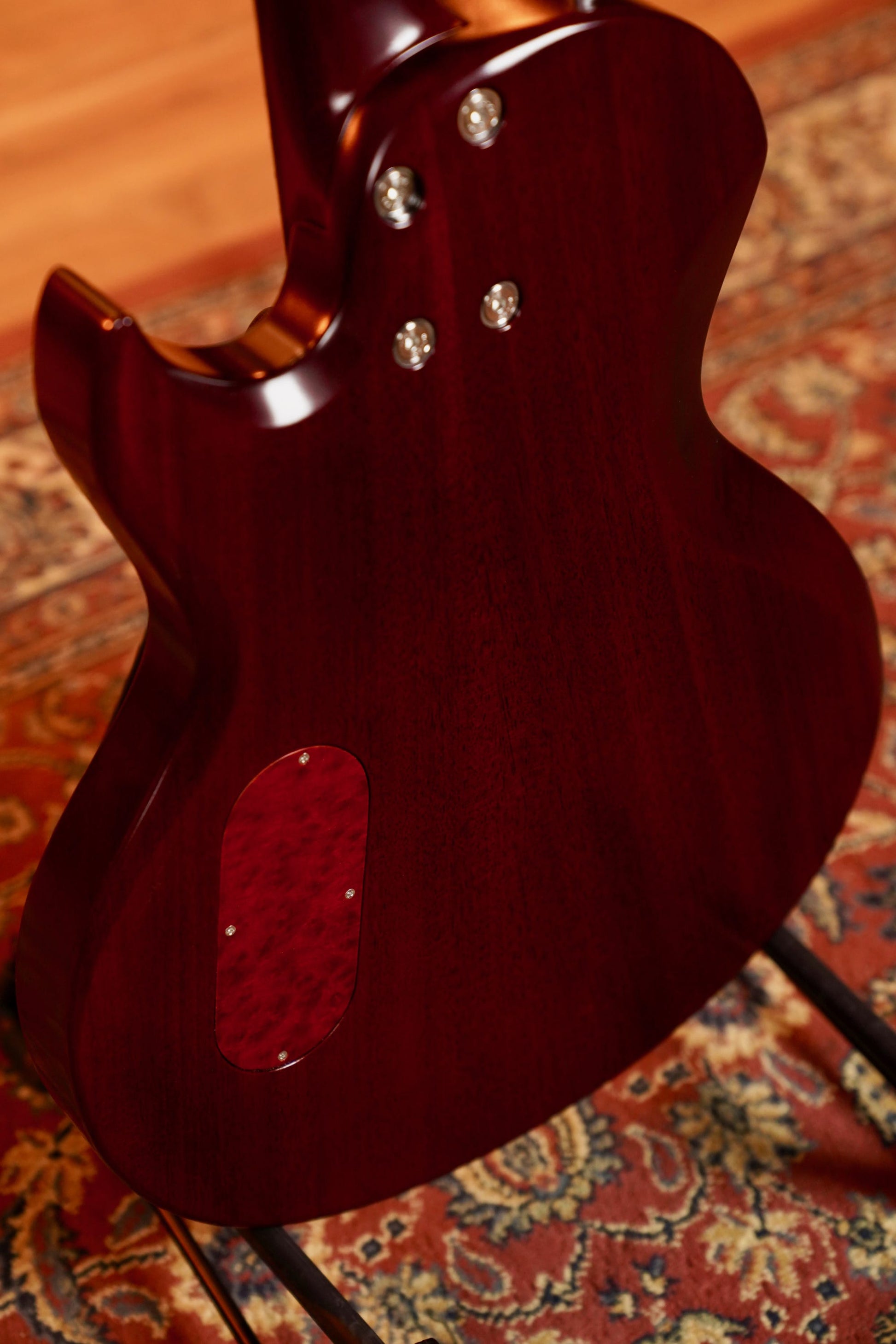 Vance Custom "Fifty Three" Semi-Hollow Electric Guitar w/Case - Bordeaux Cherry Satin