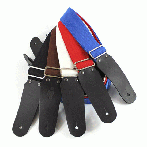 DSL 2" Polyproplene Guitar Strap - RED