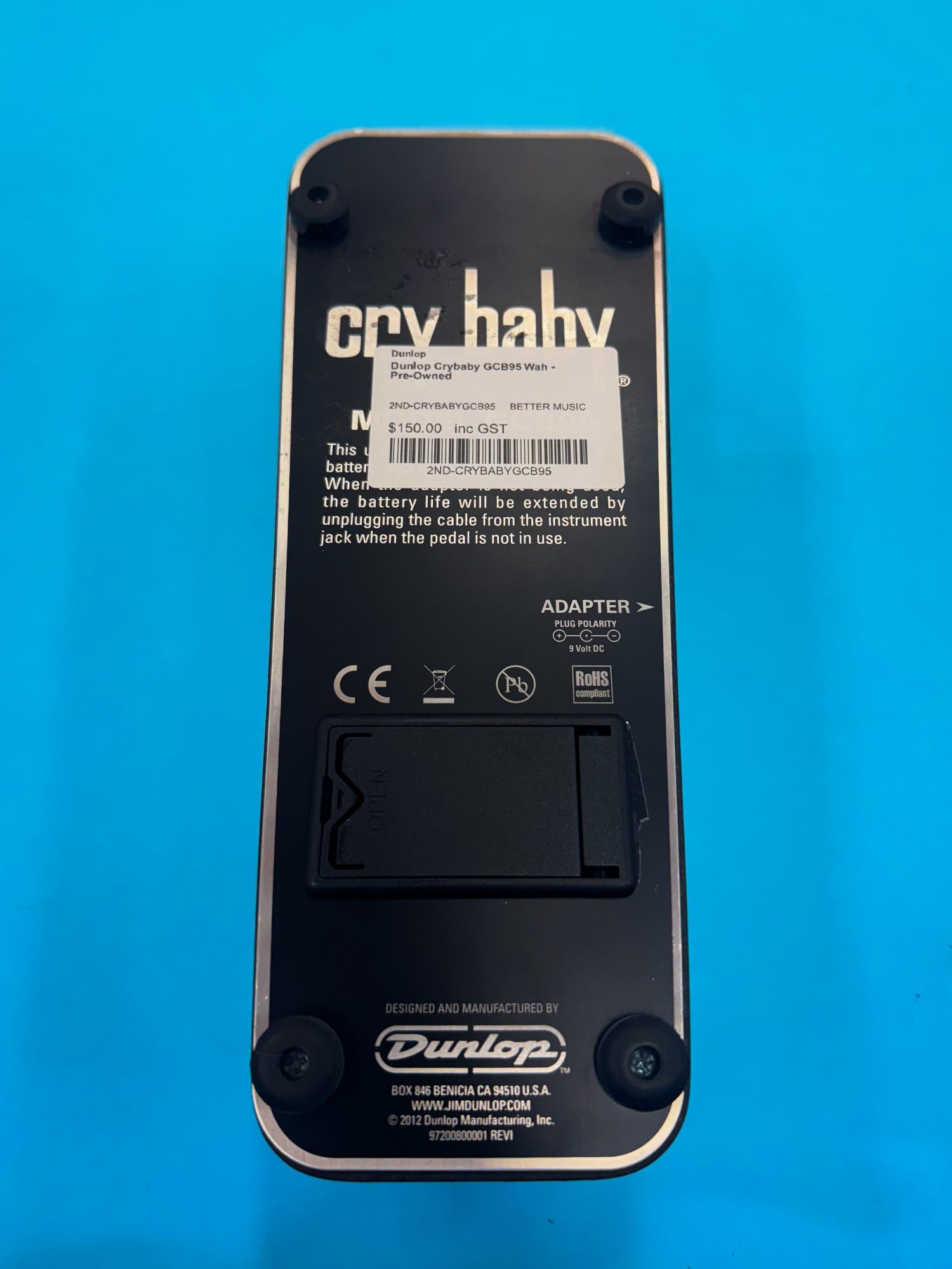 Dunlop Crybaby GCB95 Wah - Pre-Owned