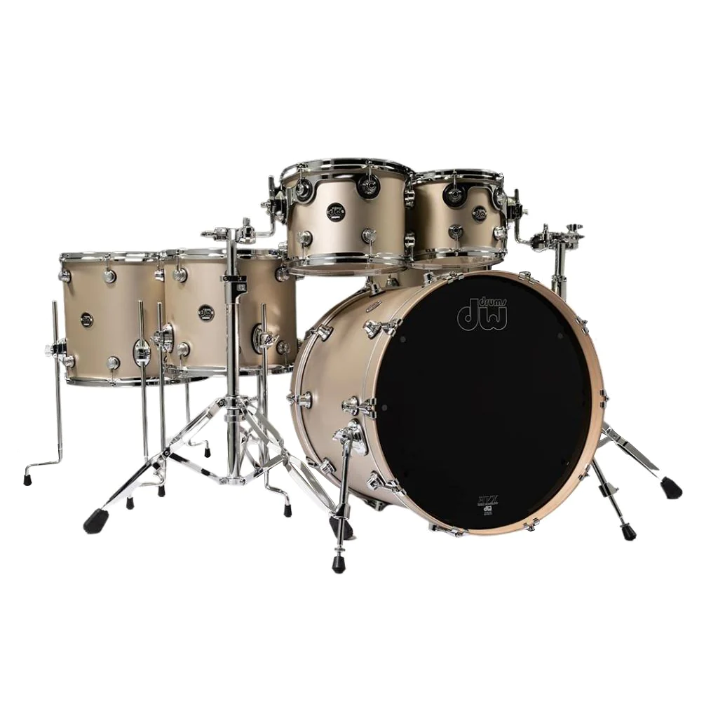 DW Performance Series 5pc Drum Kit - Shell Pack - Gold Mist (10/12/14/16/22)