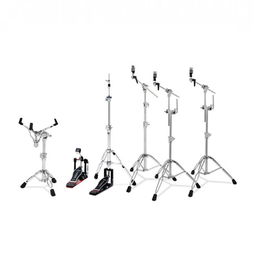 DWe 5pc Shell Pack w/ 4-Cymbal pack, 5000 series HW pack & V51 Module - Black Cherry Metallic
