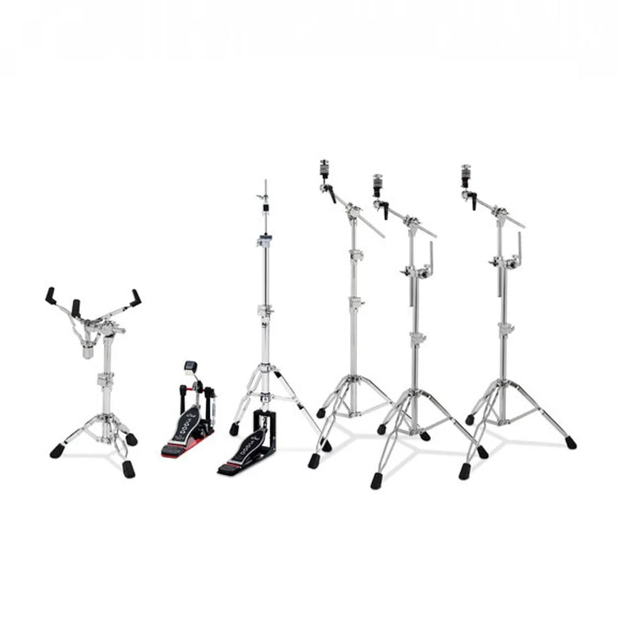 DWe 5pc Shell Pack w/ 4-Cymbal pack, 5000 series HW pack & V51 Module - Midnight Blue Metallic