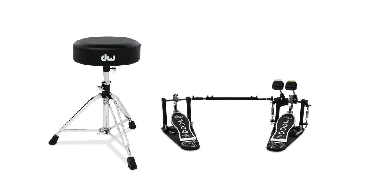 DW 2pc Hardware Pack. Inc: 3000 Series Double Pedal & Stool