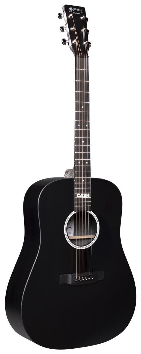 Martin DX Johnny Cash Acoustic Electric Guitar w/Gigbag - Black