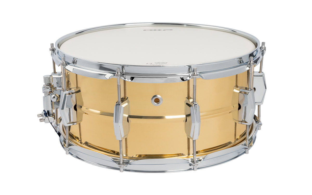 DXP DXP1465B 14x6.5" Snare Drum - Beaded Brass Shell