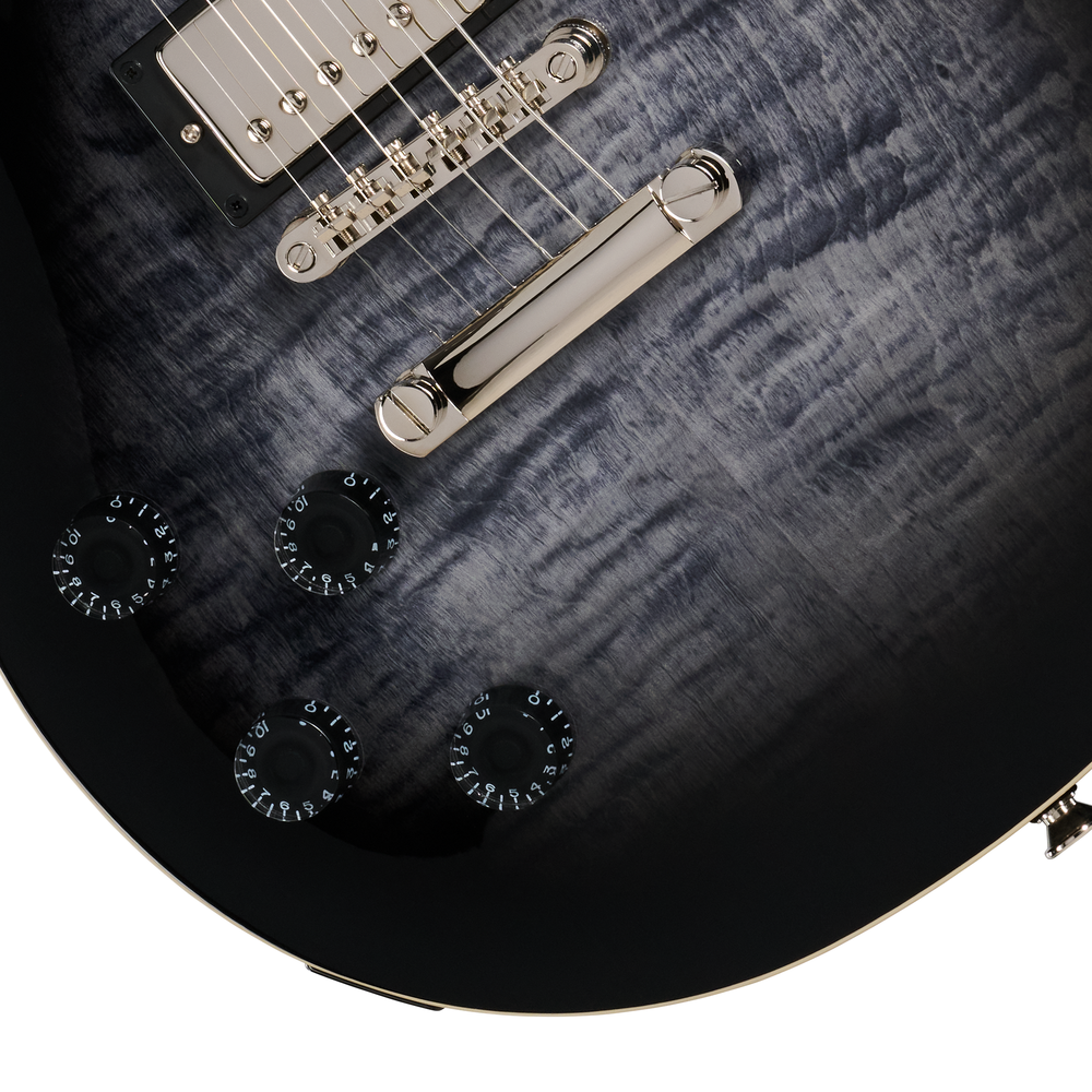 Epiphone Les Paul Tribute Plus - Transparent Ebony Burst - Left Handed