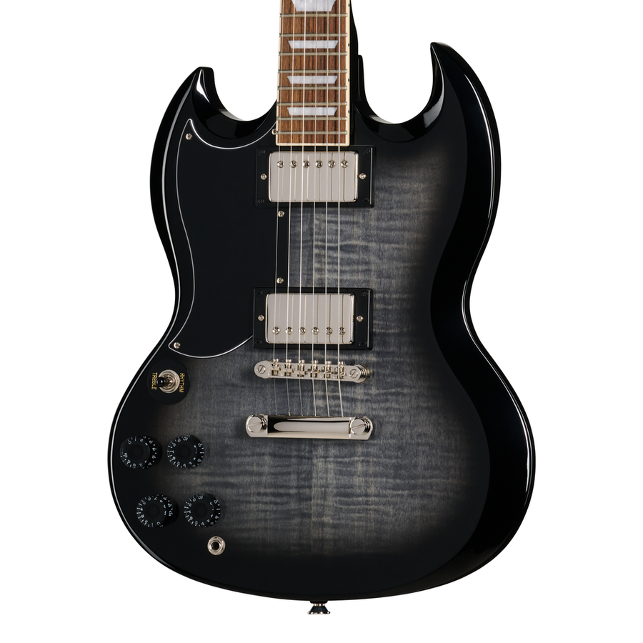 Epiphone SG Tribute Plus - Ebony Burst - Left Handed