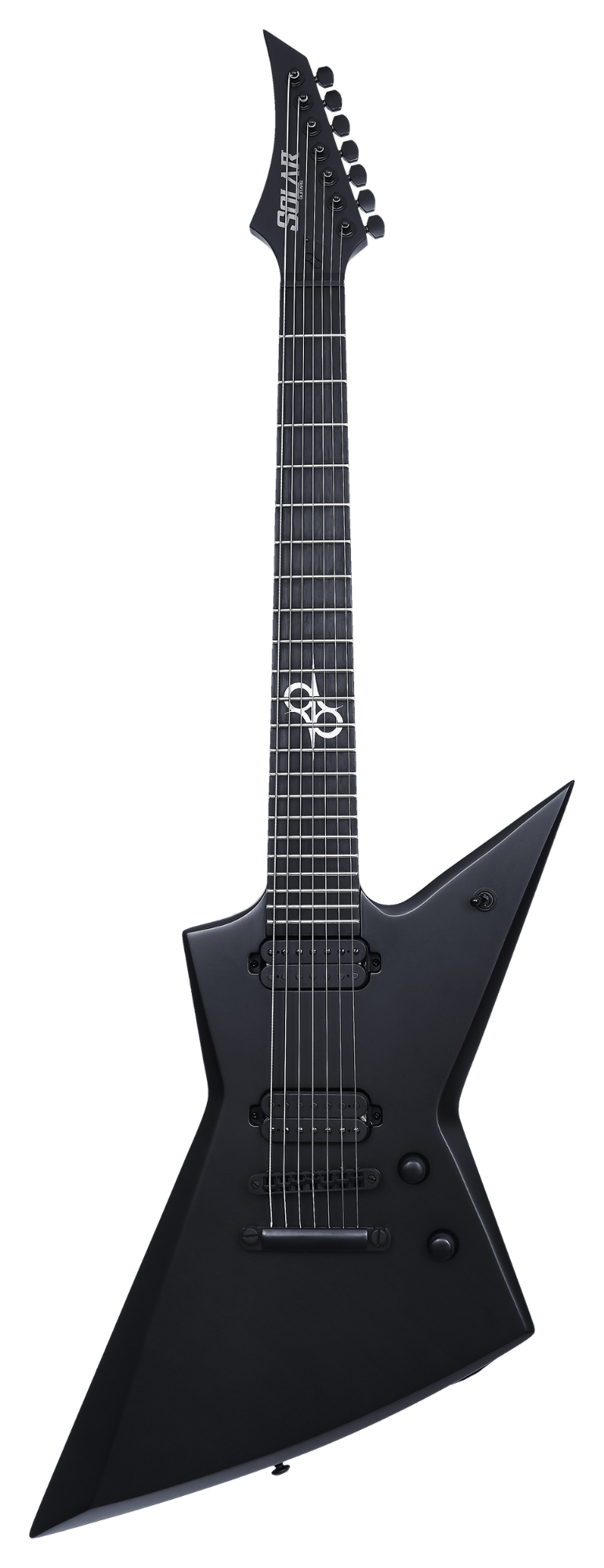 Solar E2.7C 7-String Electric Guitar - Carbon Black Matte
