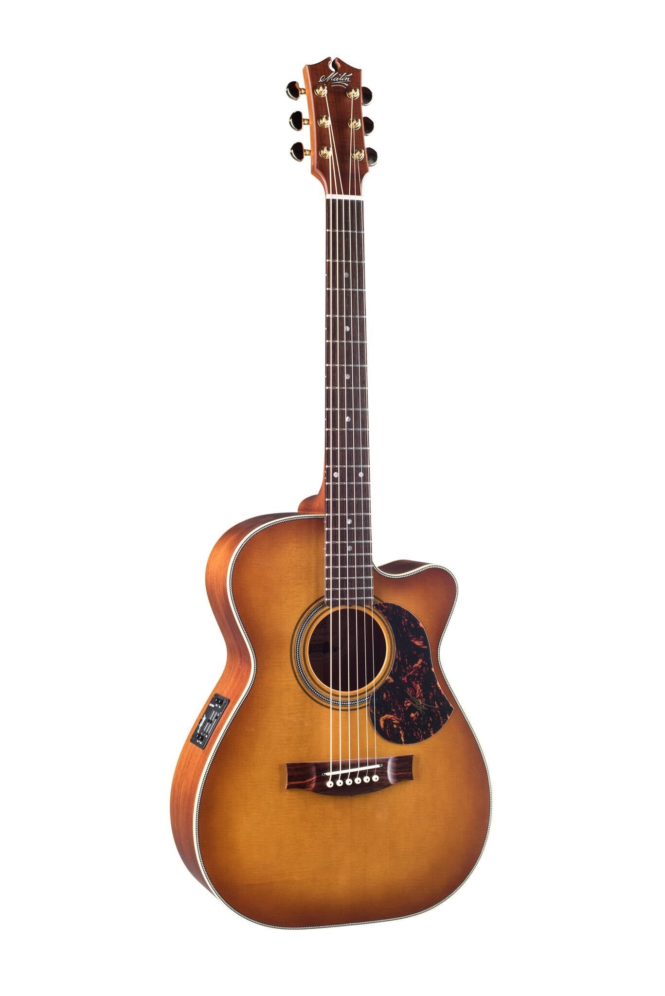 Maton EBG808C Nashville Acoustic Electric Guitar w/Case - Vintage Amber Satin
