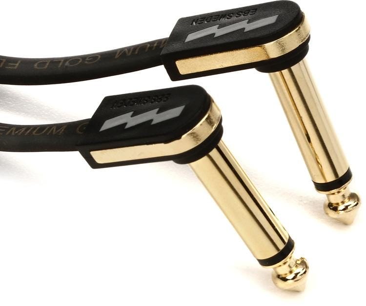 EBS Premium Gold Flat Patch Cable - Single - 18cm