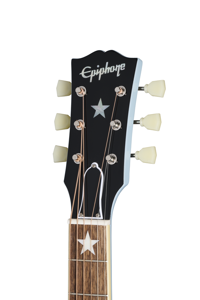 Epiphone J-180 LS w/Case - Frost Blue