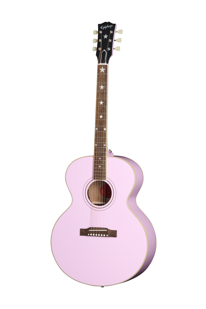 Epiphone J-180 LS w/Case - Pink