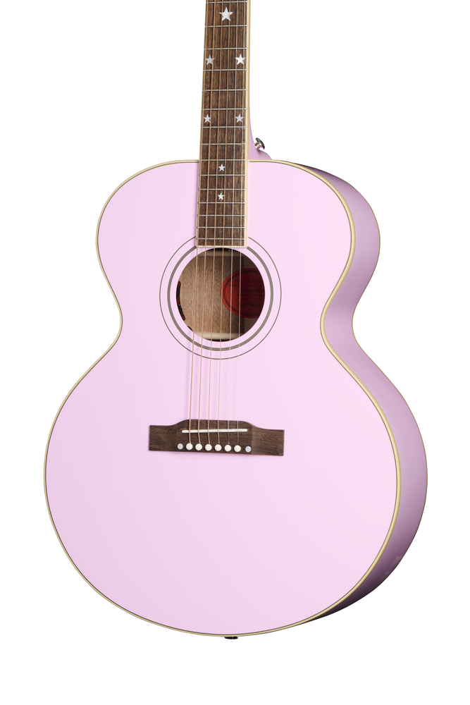 Epiphone J-180 LS w/Case - Pink